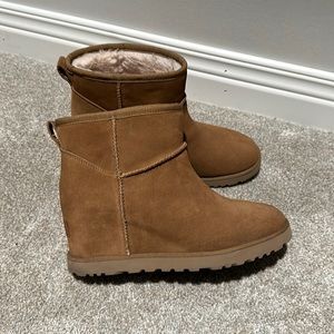 UGG classic femme wedge mini bootie boot chestnut